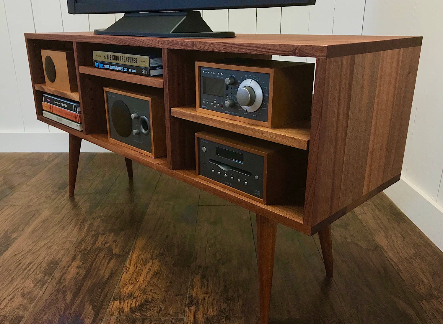 Scotty solid deals wood tv stand